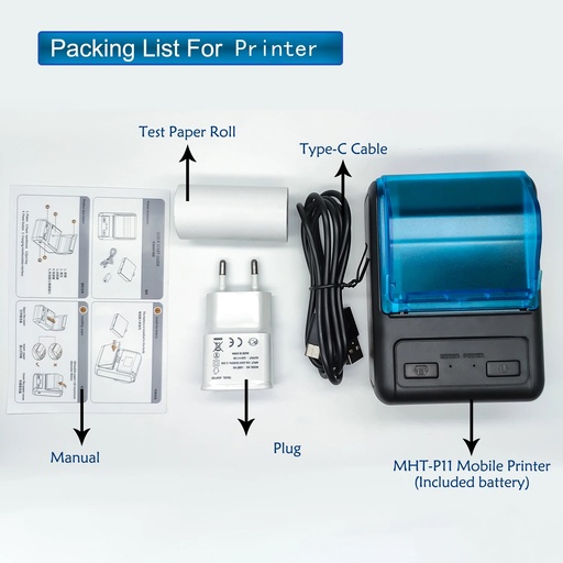 Ticketara portatil 56mm MHT P11 Bluetooth